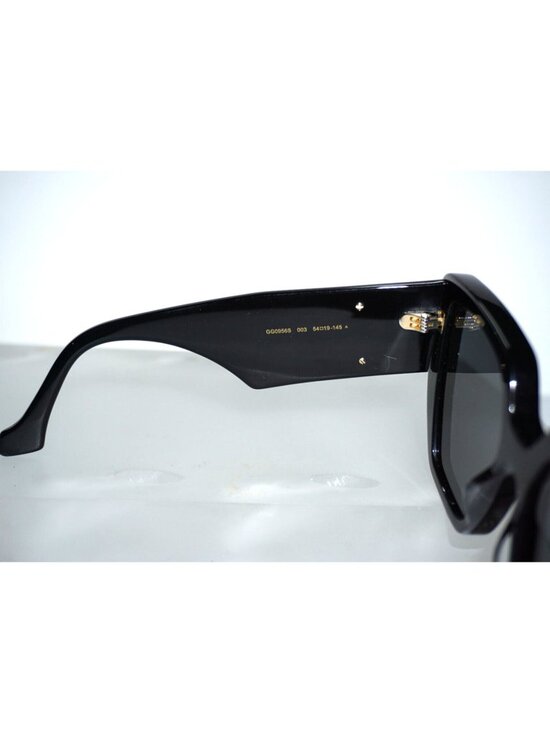 GUCCI GG 0956S 003 Black Acrylic Geometric Sunglasses Italian Designer